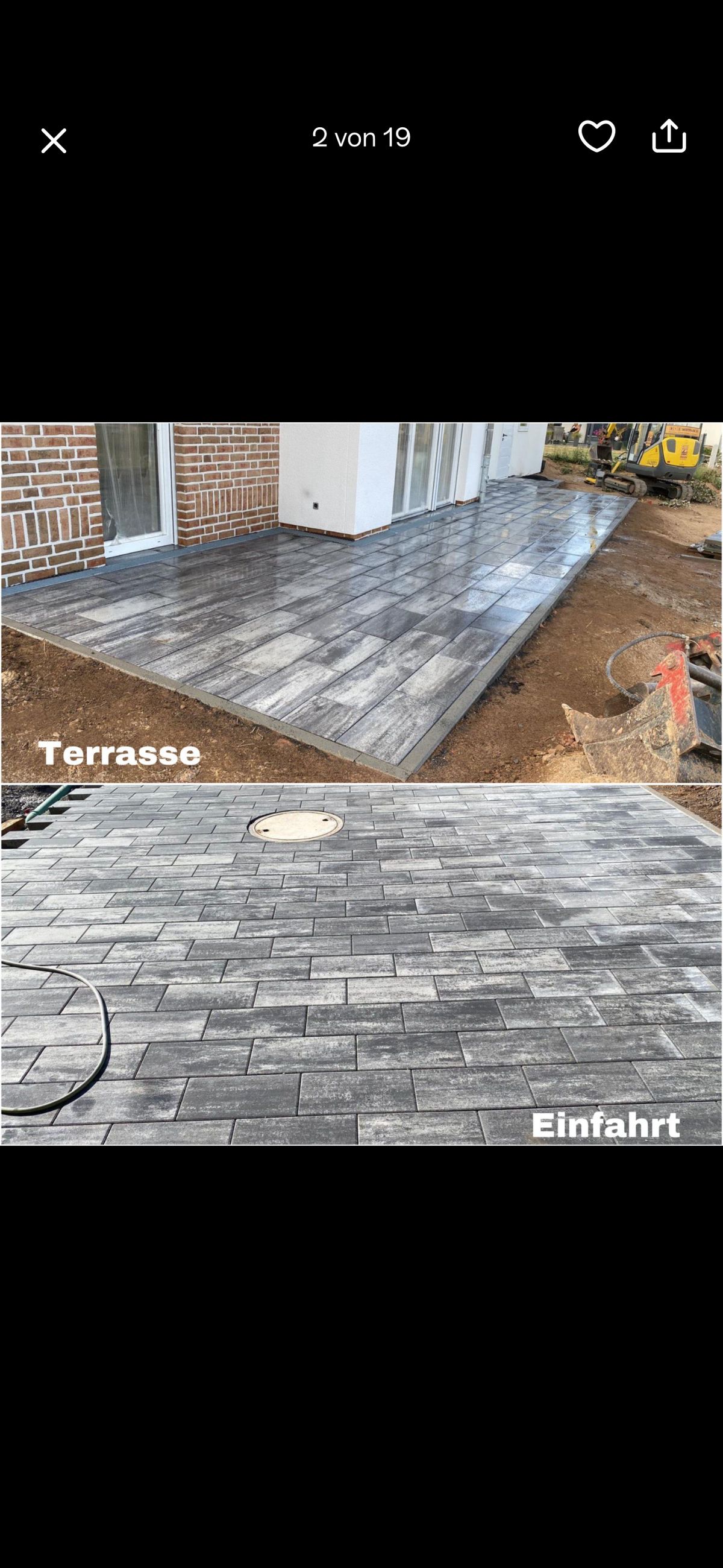 Pflasterarbeiten Terrasse und Einfahrt